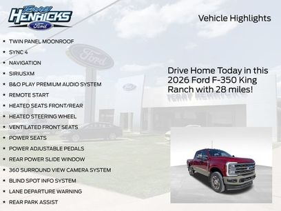 New 2026 Ford F350 King Ranch w/ FX4 Off-Road Package