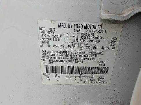 Used 2011 Ford Edge Limited AWD/4WD image 9