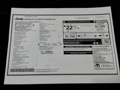 Used 2019 Jeep Wrangler Unlimited Sahara AWD/4WD image 23