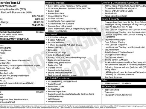 Used 2025 Chevrolet Trax LT w/ LT Convenience Package image 10