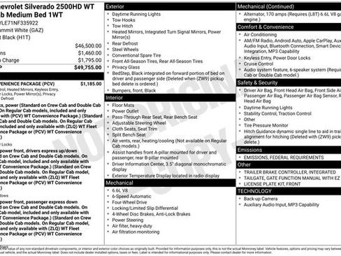 Used 2022 Chevrolet Silverado 2500 W/T w/ WT Convenience Package image 5