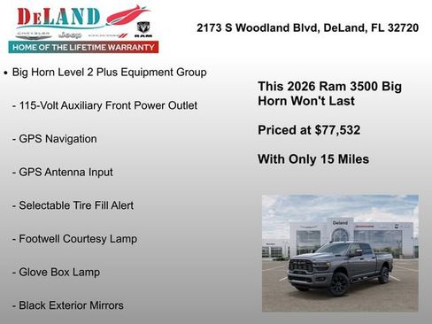 New 2026 RAM 3500 Big Horn AWD/4WD image 18