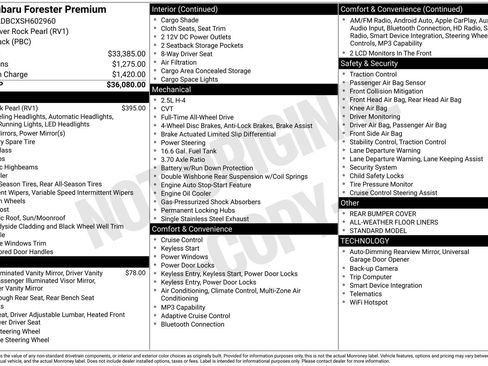 Certified 2025 Subaru Forester Premium AWD/4WD image 31