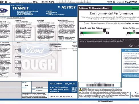 New 2026 Ford Transit 350 148 High Roof Extended DRW AWD/4WD image 13