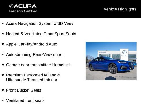 Certified 2023 Acura TLX SH-AWD w/ A-SPEC Pkg image 21