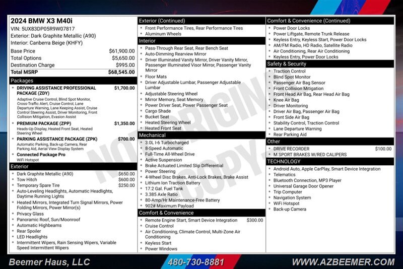 Used 2023 BMW X3 sDrive30i w/ Convenience Package RWD image 3