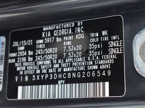 Used 2022 Kia Telluride EX w/ EX Premium Package AWD/4WD image 14