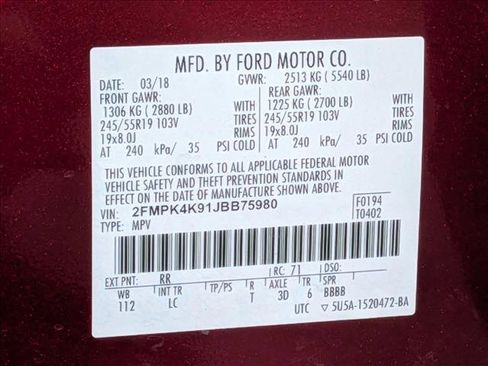 Used 2018 Ford Edge Titanium w/ Technology Package image 25