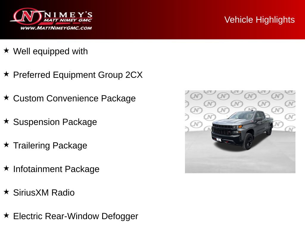 Used 2021 Chevrolet Silverado 1500 Custom Trail Boss AWD/4WD image 5