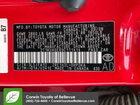 Used 2009 Toyota Matrix Base image 16