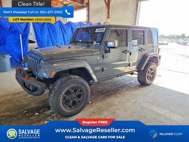 Used 2014 Jeep Wrangler Unlimited Sahara w/ Mopar Chrome Edition Group AWD/4WD image 1