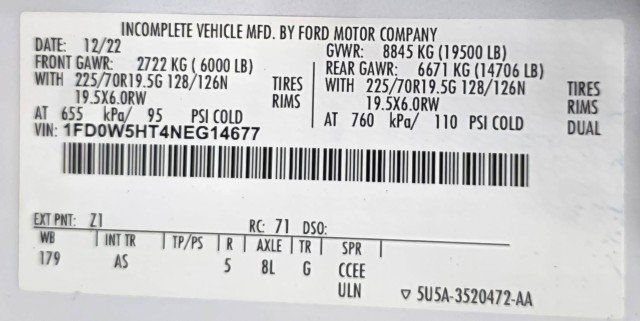 Used 2022 Ford F550 4x4 Crew Cab Super Duty w/ Power Equipment Group image 41