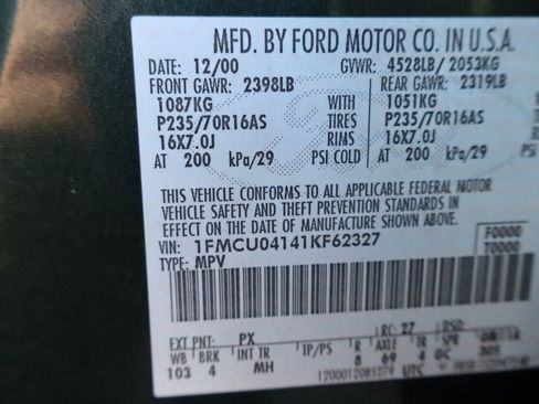 Used 2001 Ford Escape XLT image 42