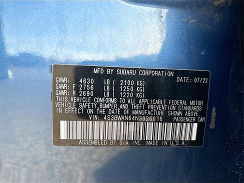 Used 2022 Subaru Legacy Limited image 33