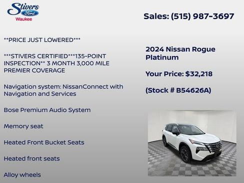 Used 2024 Nissan Rogue Platinum AWD/4WD image 8