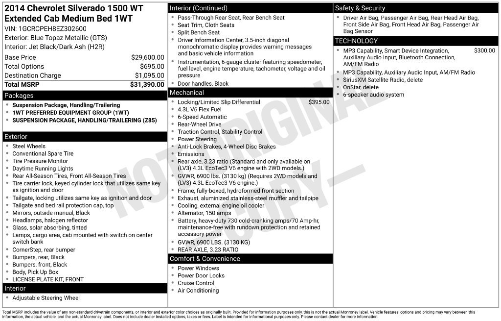 Used 2014 Chevrolet Silverado 1500 W/T RWD image 8