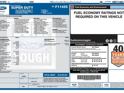 Used 2017 Ford F250 Lariat w/ Lariat Ultimate Package AWD/4WD image 33