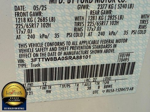 Used 2025 Ford Maverick XL w/ Equipment Group 102A image 20