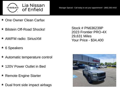 Used 2023 Nissan Frontier PRO-4X w/ Pro Convenience Package AWD/4WD image 25