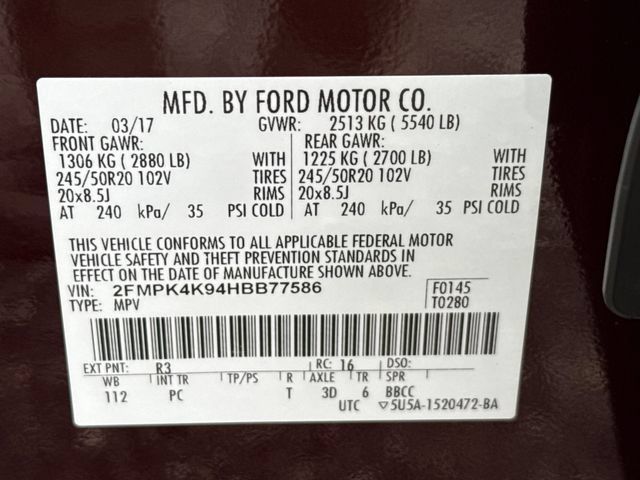 Used 2017 Ford Edge Titanium w/ Equipment Group 301A AWD/4WD image 26