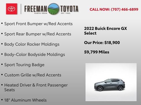 Used 2022 Buick Encore GX Select w/ Sport Touring Package FWD image 11