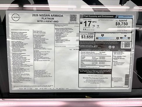 New 2026 Nissan Armada Platinum AWD/4WD image 42