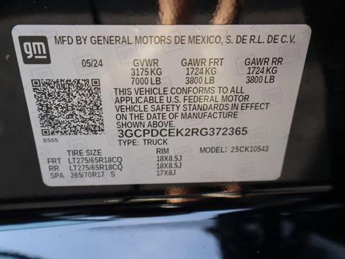 Used 2024 Chevrolet Silverado 1500 Custom Trail Boss AWD/4WD image 30