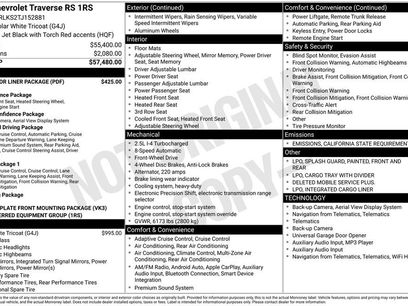 New 2026 Chevrolet Traverse RS w/ LPO, Floor Liner Package