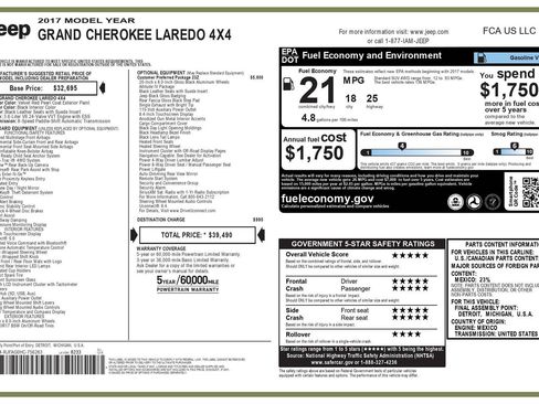 Used 2017 Jeep Grand Cherokee Altitude image 35