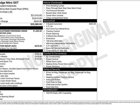 Used 2007 Dodge Nitro SXT image 16