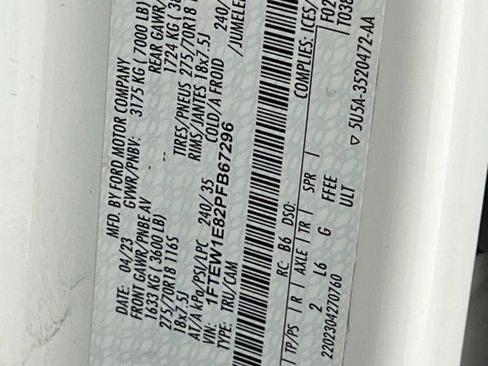 Used 2023 Ford F150 Tremor w/ 360 Degree Camera Package image 37