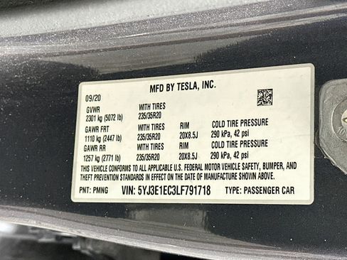 Used 2020 Tesla Model 3 Performance AWD/4WD image 12
