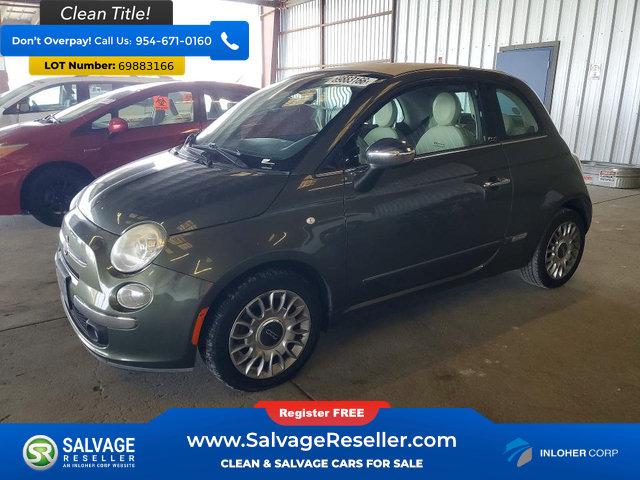 Used 2015 FIAT 500 Lounge w/ Luxury Leather Package FWD image 1