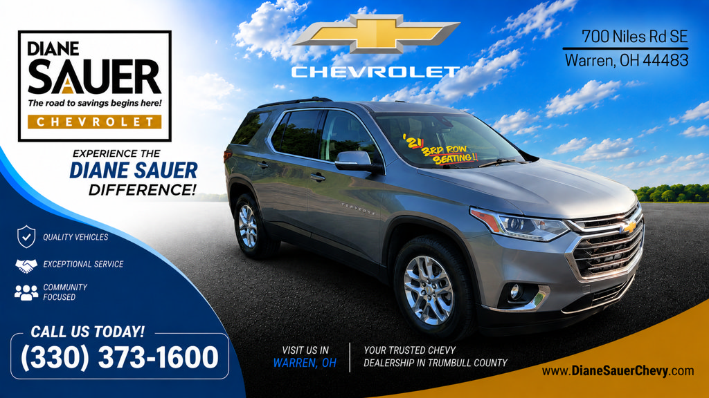 Used 2021 Chevrolet Traverse LT w/ LPO, Floor Liner Package AWD/4WD image 1
