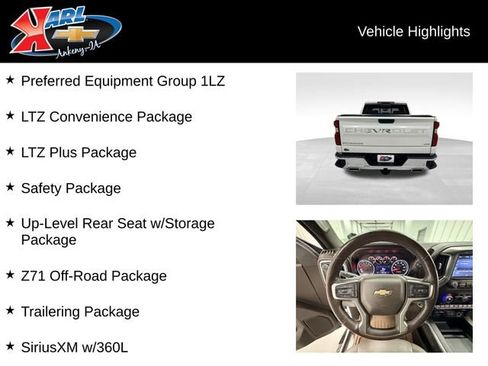 Certified 2021 Chevrolet Silverado 1500 LTZ w/ Z71 Off-Road Package image 2