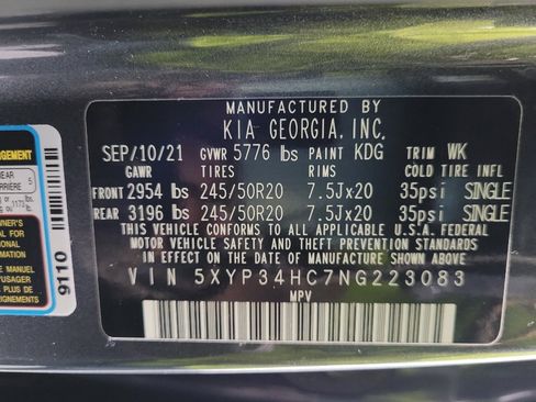 Used 2022 Kia Telluride EX w/ EX Premium Package FWD image 33
