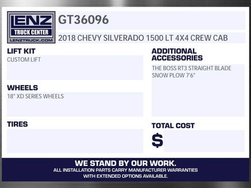 Used 2018 Chevrolet Silverado 1500 LT w/ All Star Edition AWD/4WD image 2