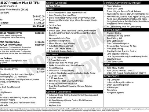 Certified 2025 Audi Q7 2.0T Premium w/ Premium Plus Package AWD/4WD image 3