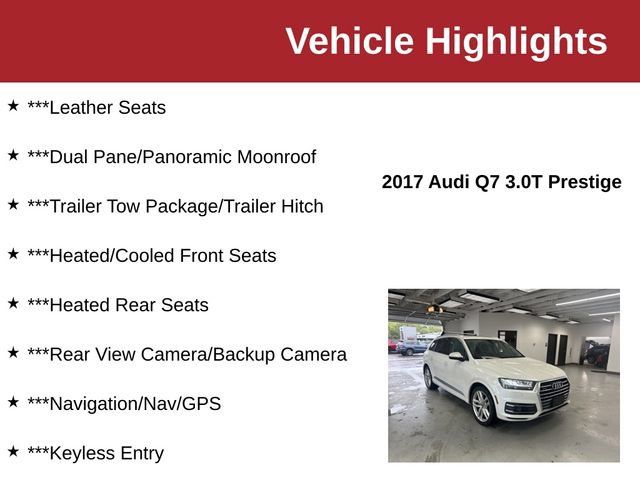 Used 2017 Audi Q7 3.0T Prestige AWD/4WD image 10