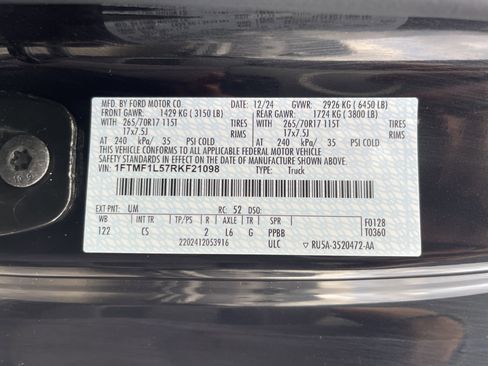 Used 2024 Ford F150 XL w/ Equipment Group 103A High image 9