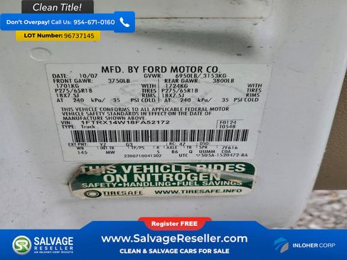 Used 2008 Ford F150 4x4 SuperCab image 16