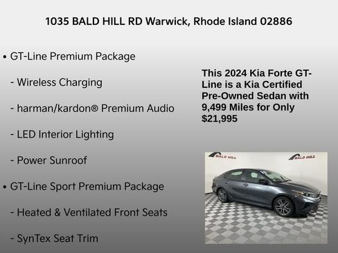 Certified 2024 Kia Forte GT-Line w/ GT-Line Premium Package image 7