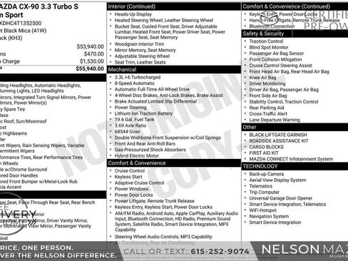Certified 2026 MAZDA CX-90 3.3 Turbo S w/ Premium Package AWD/4WD image 2
