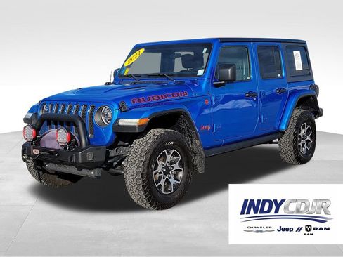 Used 2021 Jeep Wrangler Unlimited Rubicon w/ LED Lighting Group image 1