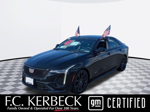 Certified 2022 Cadillac CT4 V w/ Technology Package RWD image 1