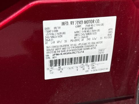 Used 2019 Ford Edge Titanium w/ Equipment Group 301A AWD/4WD image 5