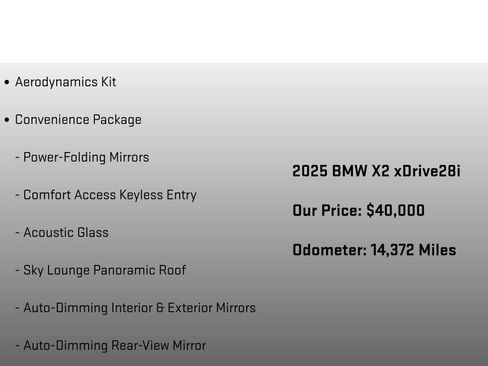 Used 2025 BMW X2 xDrive28i w/ M Sport Package AWD/4WD image 6