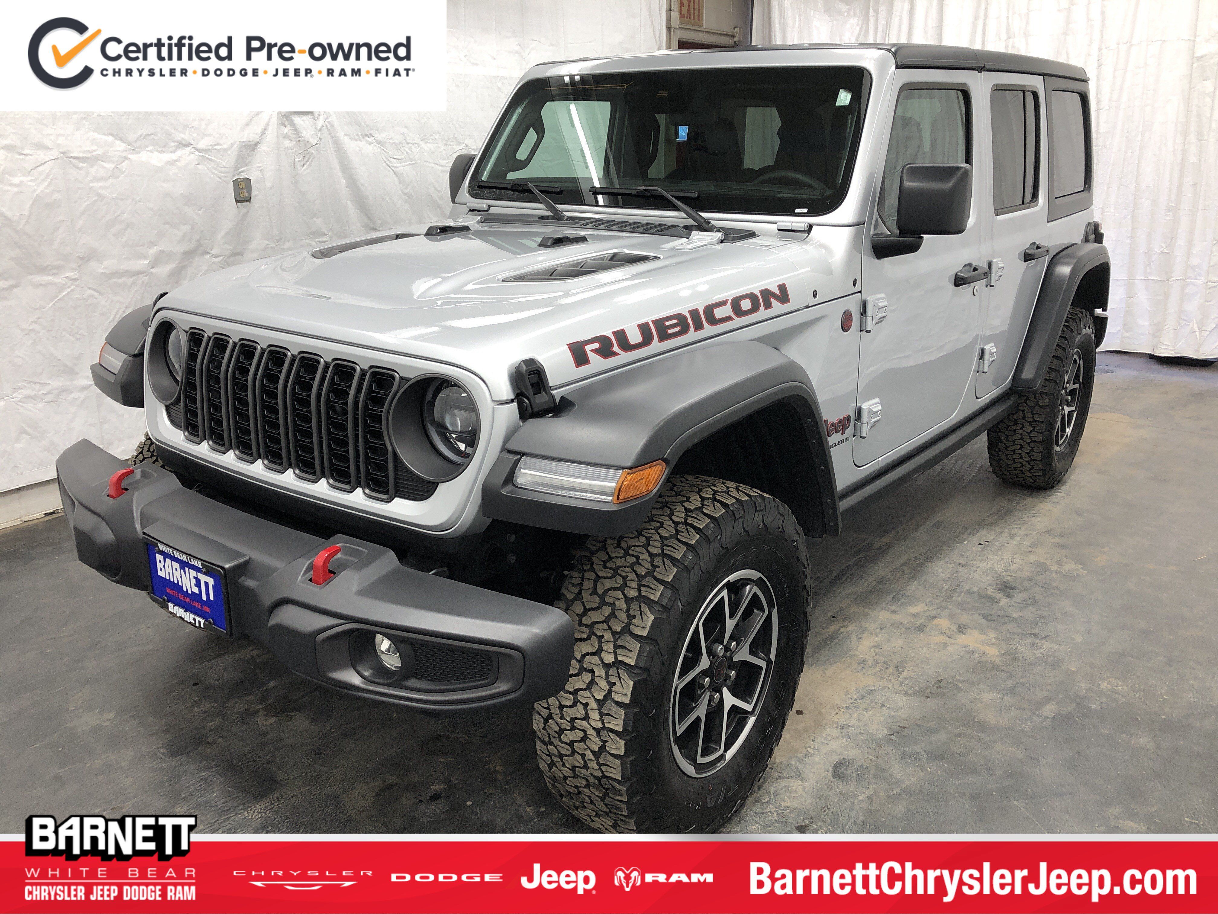Certified 2024 Jeep Wrangler Unlimited Rubicon w/ Convenience Group AWD/4WD image 1