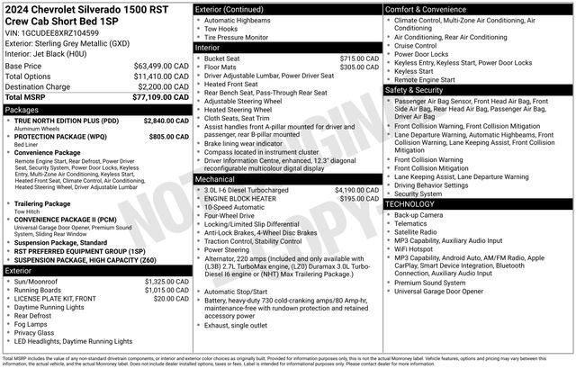 Used 2024 Chevrolet Silverado 1500 RST w/ True North Edition Plus AWD/4WD image 25
