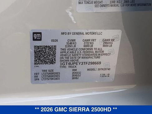 New 2026 GMC Sierra 2500 AT4 w/ AT4 Premium Plus Package AWD/4WD image 26